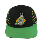 Looney Tunes - Bugs Bunny Carrots Embroidered Strapback Hat 1990s OSFA Vintage Retro