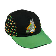 Looney Tunes - Bugs Bunny Carrots Embroidered Strapback Hat 1990s OSFA Vintage Retro