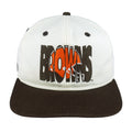 NFL (#1 Apparel) - Cleveland Browns Helmet Embroidered Snapback Hat 1990s OSFA Vintage Retro Football