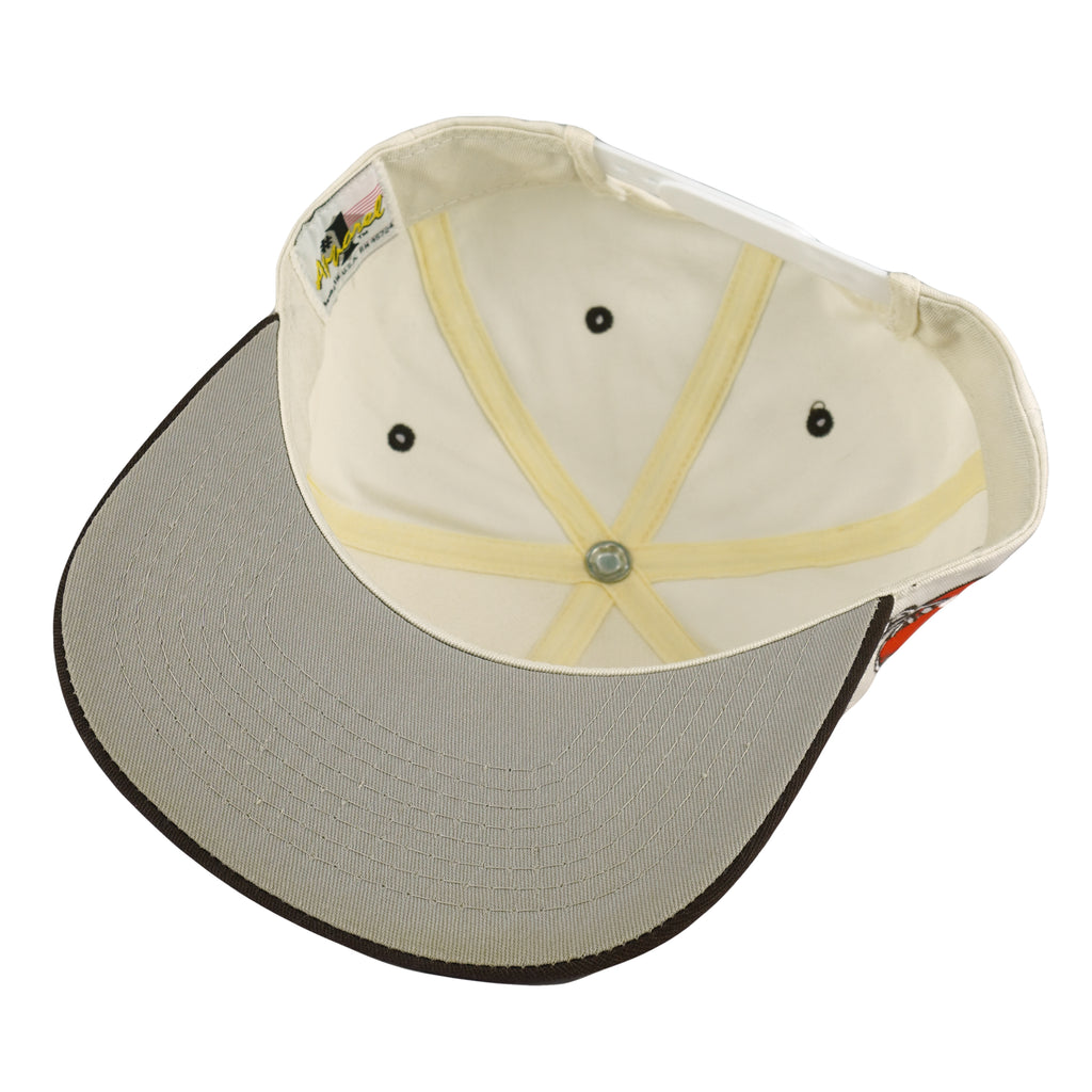 NFL (#1 Apparel) - Cleveland Browns Helmet Embroidered Snapback Hat 1990s OSFA Vintage Retro Football