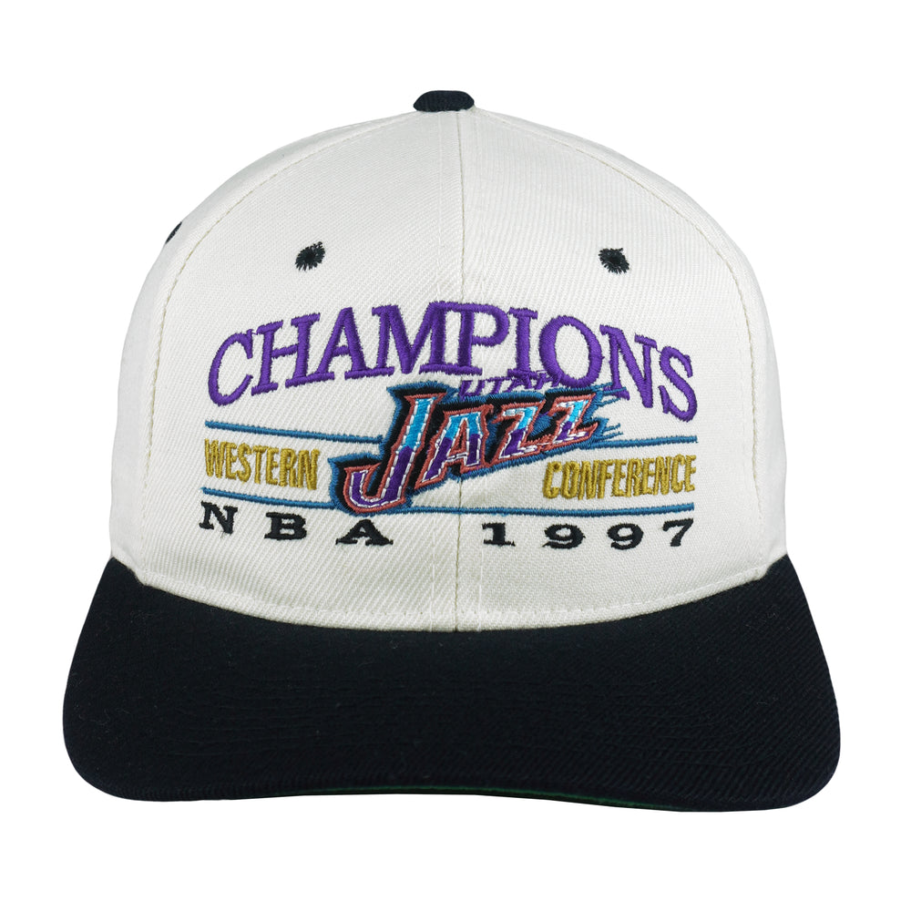 NBA - Utah Jazz Embroidered Snapback Hat 1997 OSFA Vintage Retro Basketball