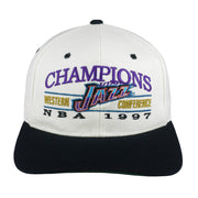 NBA - Utah Jazz Embroidered Snapback Hat 1997 OSFA Vintage Retro Basketball