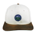 Nike - Golf Leather Strapback Hat 1990s OSFA Vintage Retro
