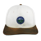 Nike - Golf Leather Strapback Hat 1990s OSFA Vintage Retro