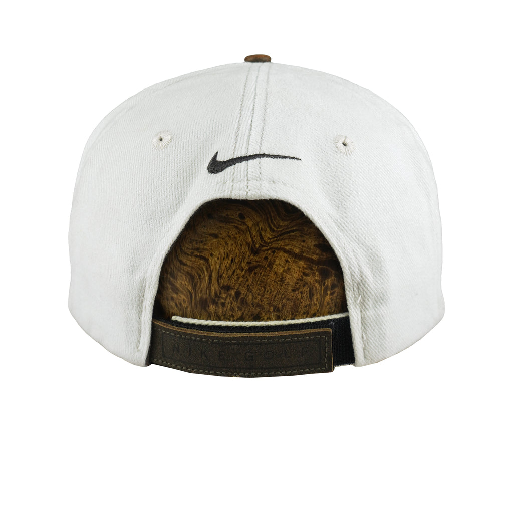 Nike - Golf Leather Strapback Hat 1990s OSFA Vintage Retro