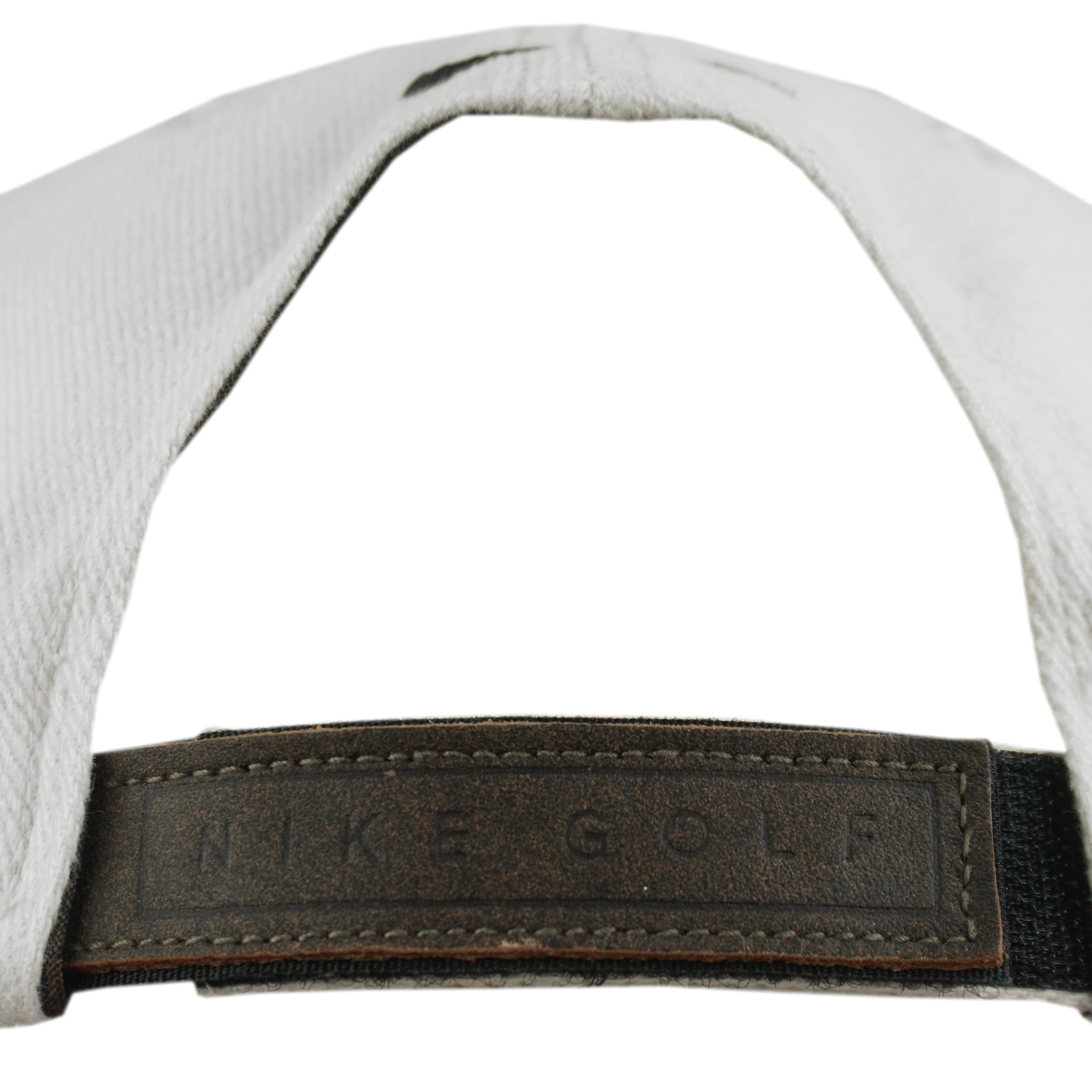 Nike - Golf Leather Strapback Hat 1990s OSFA Vintage Retro