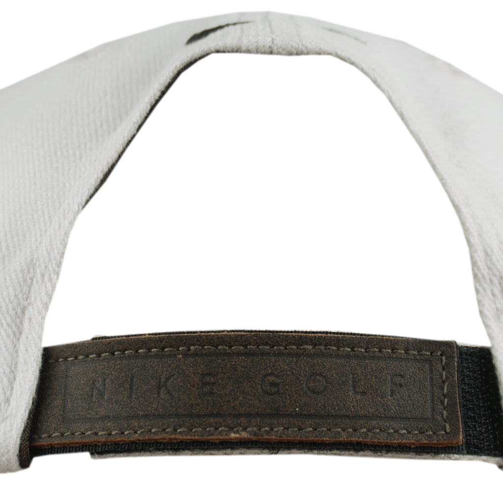 Nike - Golf Leather Strapback Hat 1990s OSFA Vintage Retro
