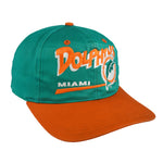 NFL (Eastport) - Miami Dolphins Embroidered Snapback Hat 1990s OSFA Vintage Retro Football