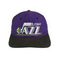 NBA (Front Row) - Utah Jazz Embroidered Snapback Hat 1990s OSFA Vintage Retro Basketball