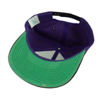NBA (Front Row) - Utah Jazz Embroidered Snapback Hat 1990s OSFA Vintage Retro Basketball