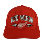 NHL (Logo Athletic) - Detroit Red Wings Snapback Hat 1990s OSFA Vintage Retro Hockey