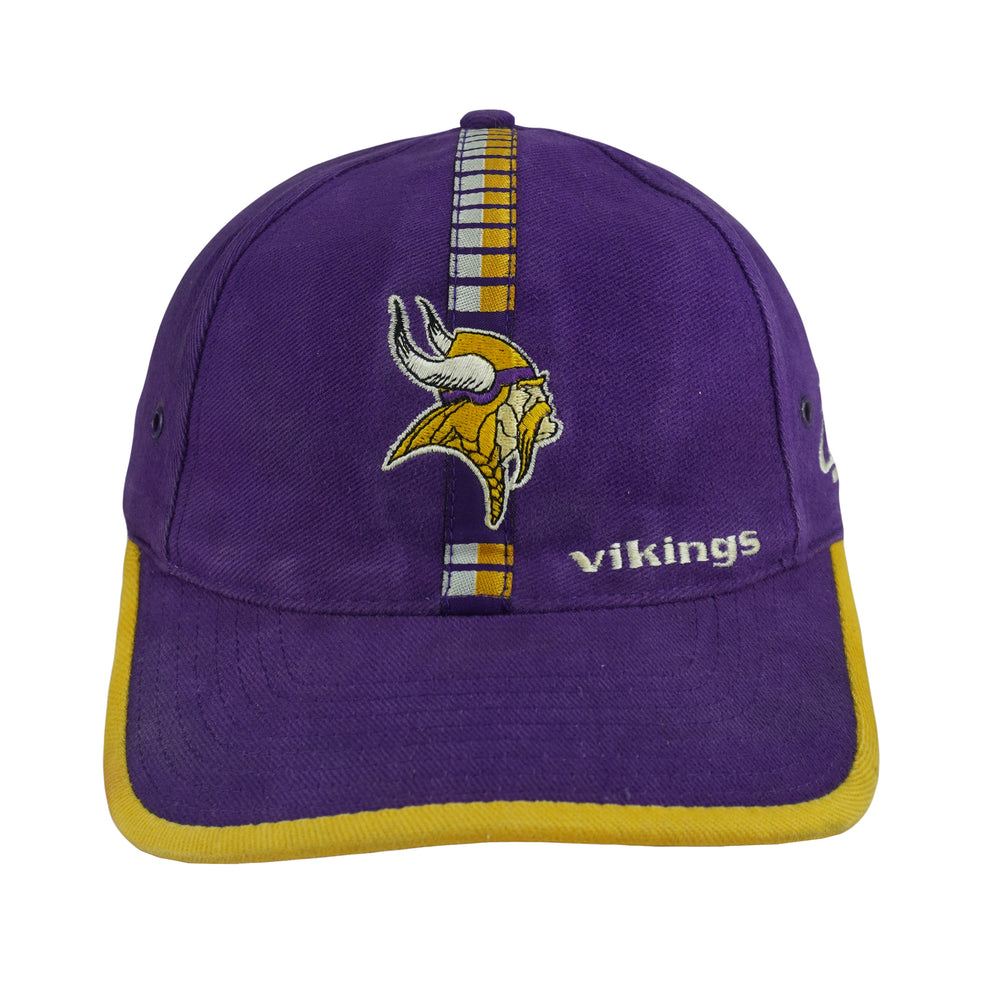 Vintage NFL (Logo Athletic) - Minnesota Vikings Strapback Hat 1990s OSFA in purple