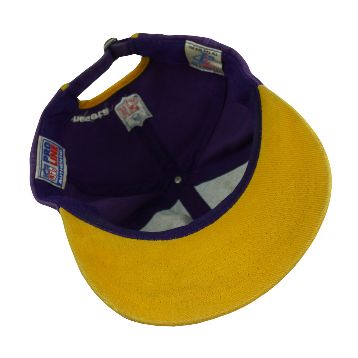 Vintage NFL (Logo Athletic) - Minnesota Vikings Strapback Hat 1990s OSFA in purple
