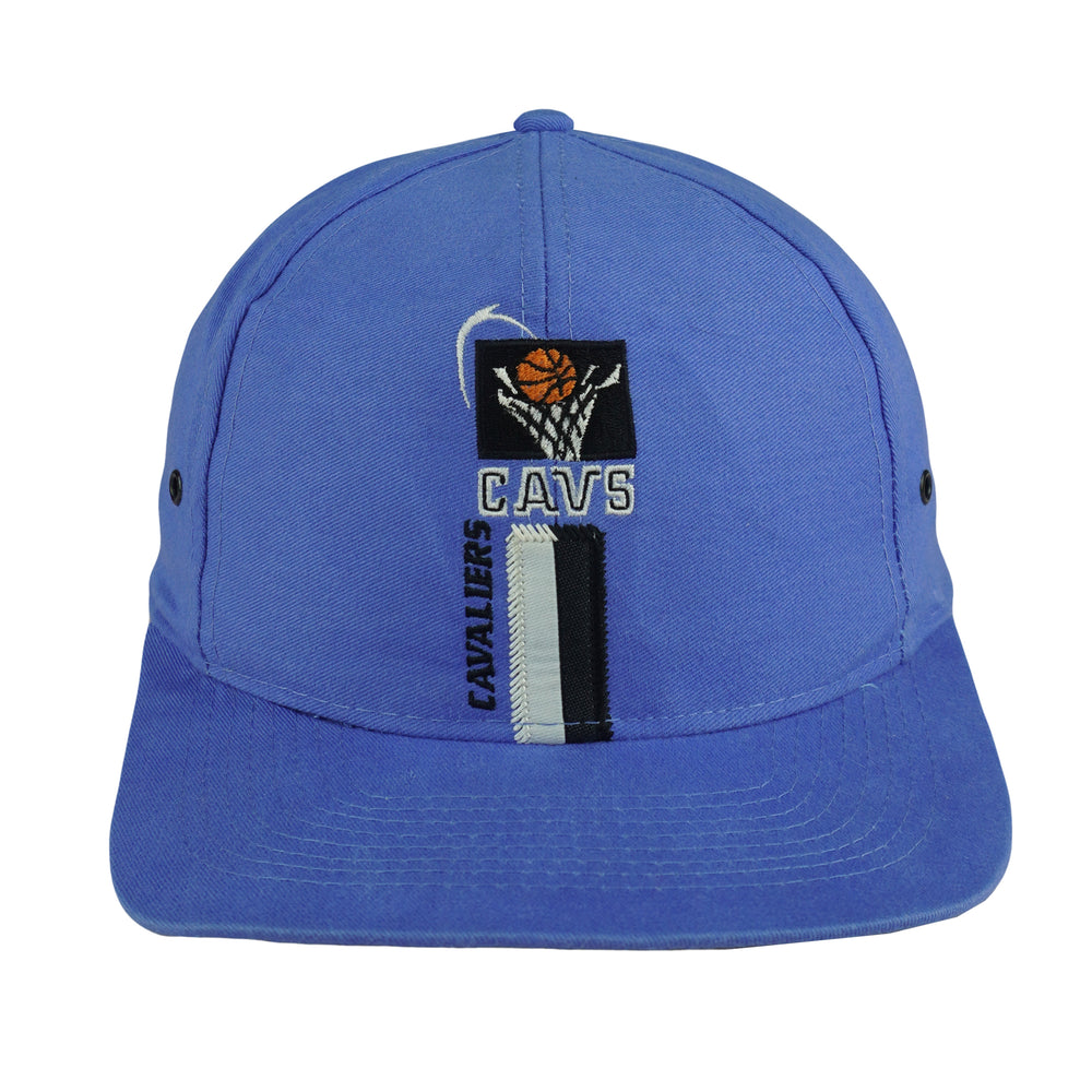 NBA (Logo 7) - Blue Cleveland Cavaliers Snapback Hat 1990s OSFA Vintage Retro Basketball