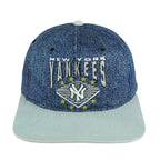 Starter (The Classic) - New York Yankees Denim Snapback Hat 1990s OSFA Vintage Retro Baseball