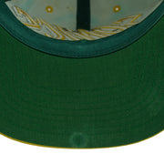 Vintage NBA - Seattle SuperSonics Embroidered Snapback Hat 1990s OSFA in green and yellow