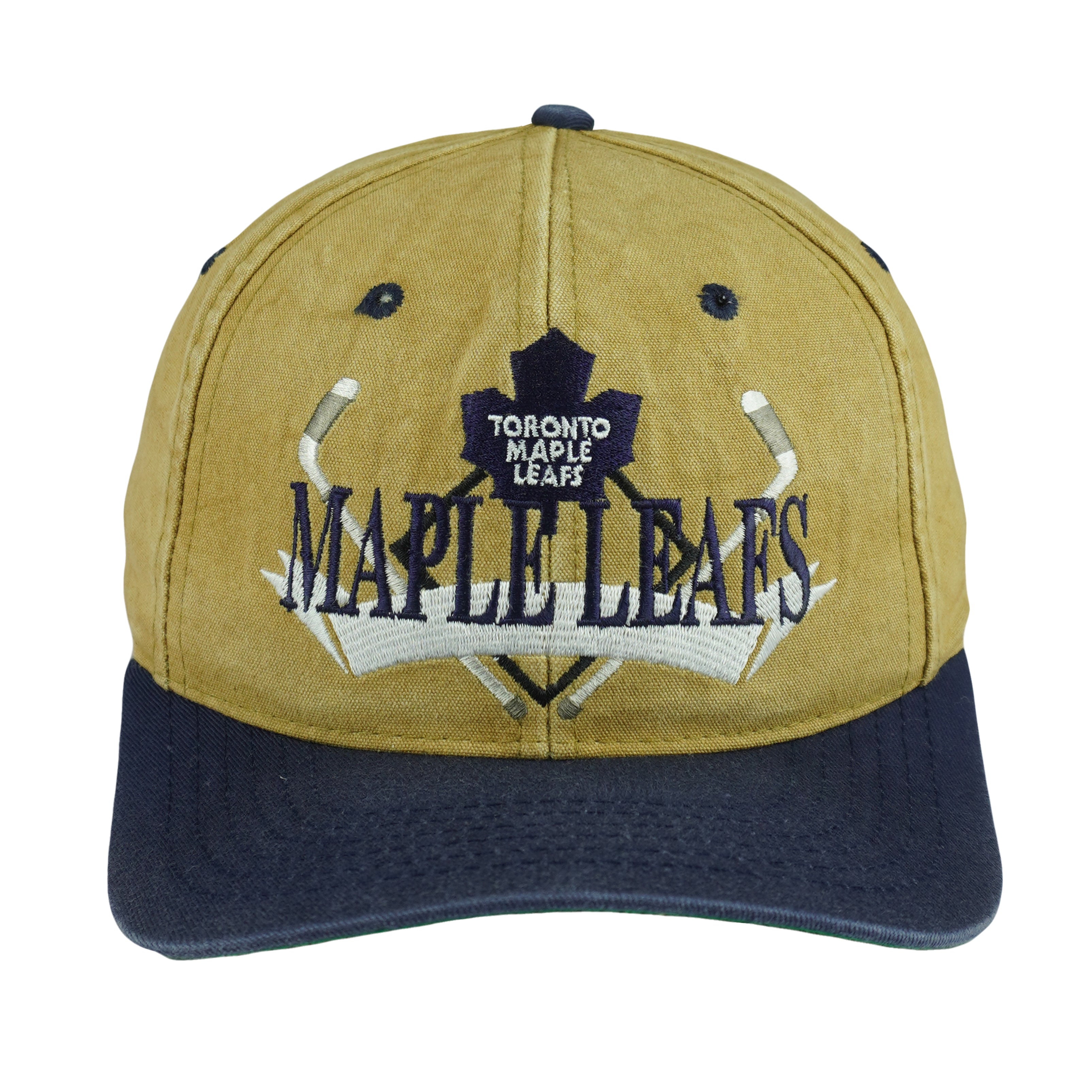 NHL (The game) - Toronto Maple Leafs Hockey Embroidered Snapback Hat 1990s OSFA Vintage Retro Hockey