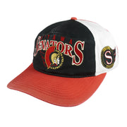 NHL (Sens-Wear) - Ottawa Senators Embroidered Strapback Hat 1990s OSFA Vintage Retro Hockey