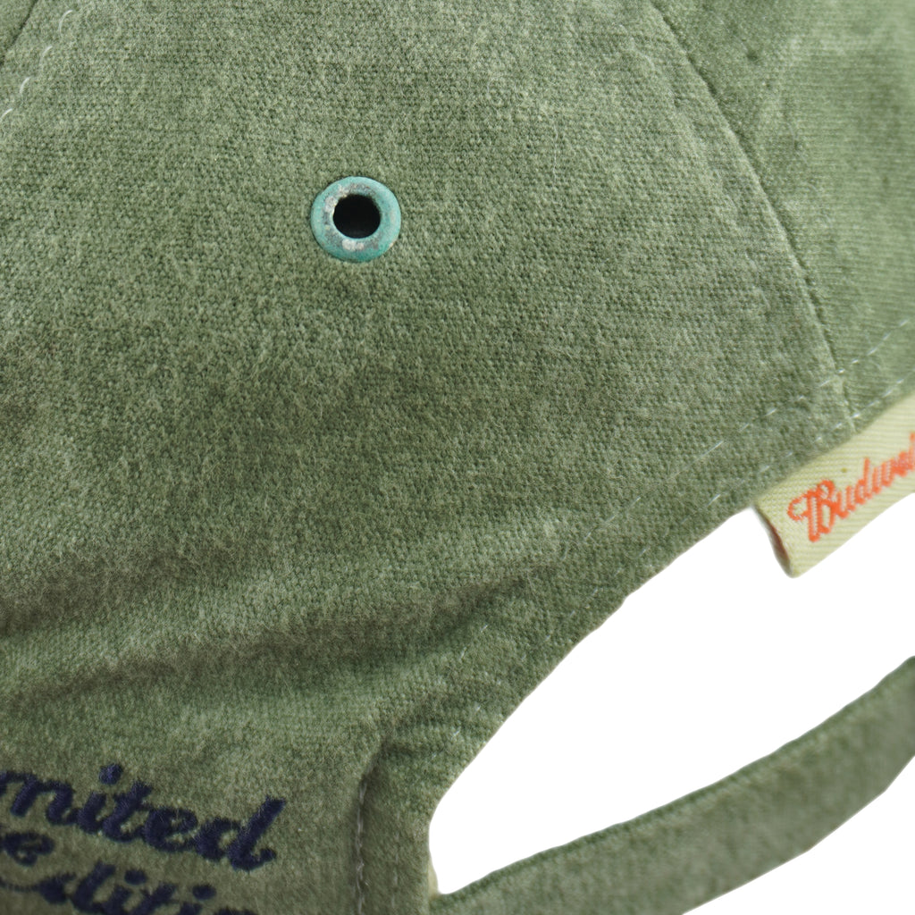 Budweiser - Bass Fishing Embroidered Strapback Hat 1990s OSFA Vintage Retro
