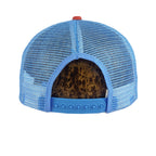 Vintage NFL (New Era) - Houston Oilers Trucker Hat 1990s OSFA in blue and white and red