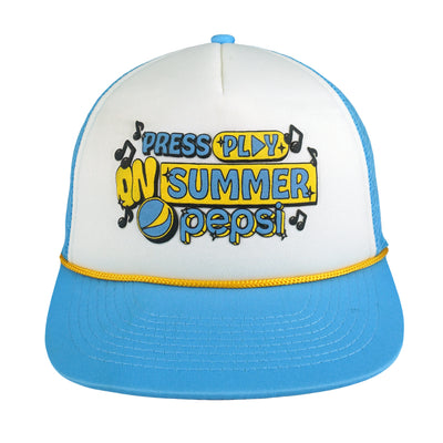 Vintage - Press Play On Summer Pepsi Trucker Hat 1990s OSFA