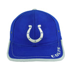 NFL (Logo Athletic) - Indianapolis Colts Strapback Hat 1990s OSFA Vintage Retro Football