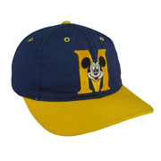 Disney - Mickey Mouse Embroidered Snapback Hat 1990s OSFA Vintage Retro