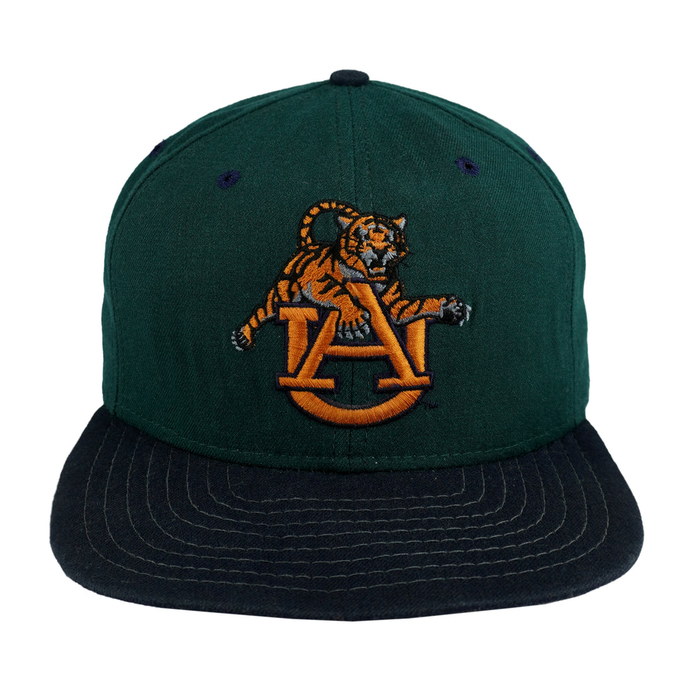 NCAA (New Era) - Auburn Tigers Embroidered Logo Snapback Hat 1990s OSFA Vintage Retro