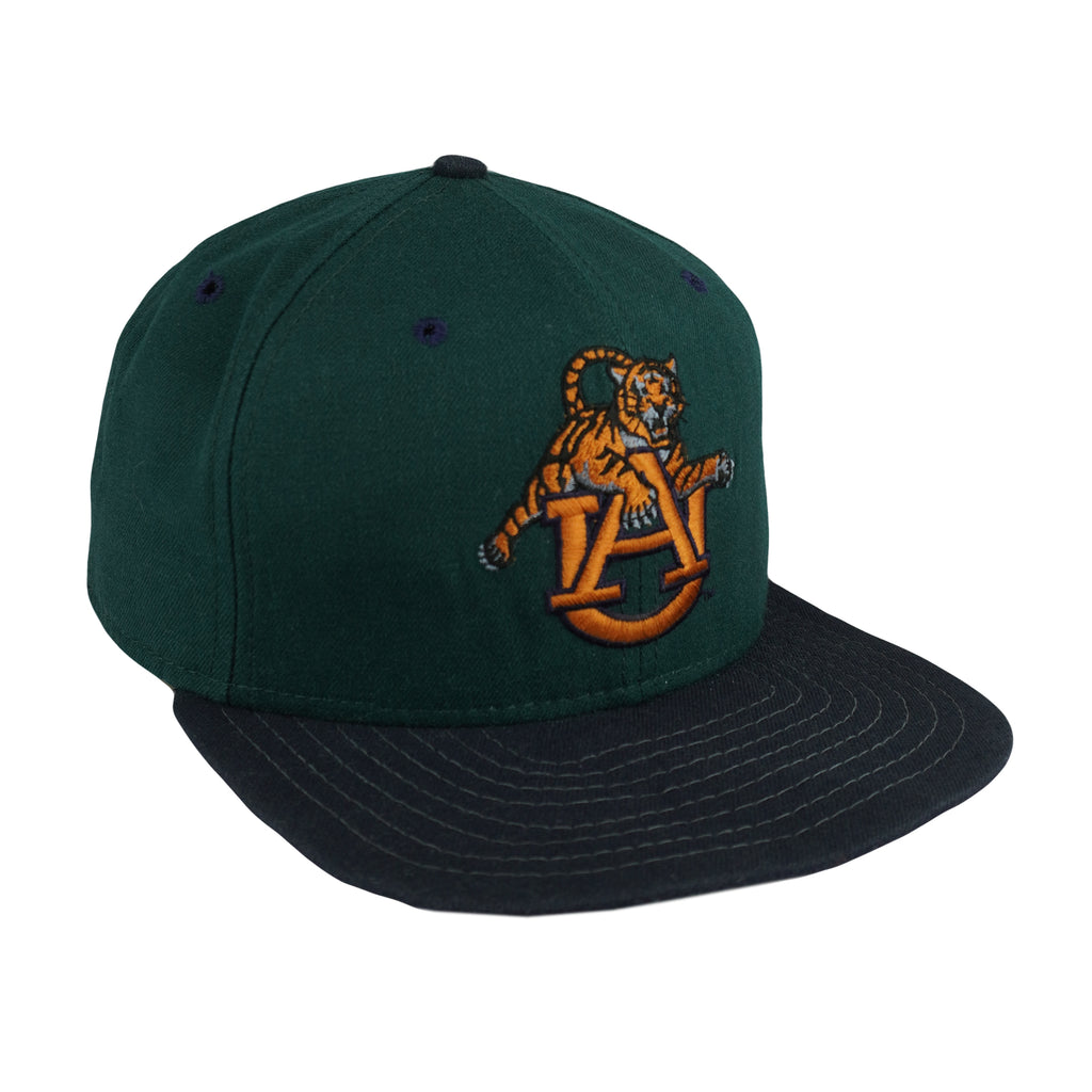 NCAA (New Era) - Auburn Tigers Embroidered Logo Snapback Hat 1990s OSFA Vintage Retro