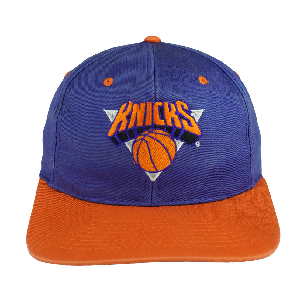 NBA (Drew Pearson) - New York Knicks Embroidered Snapback Hat 1990s OSFA Vintage Retro Basketball