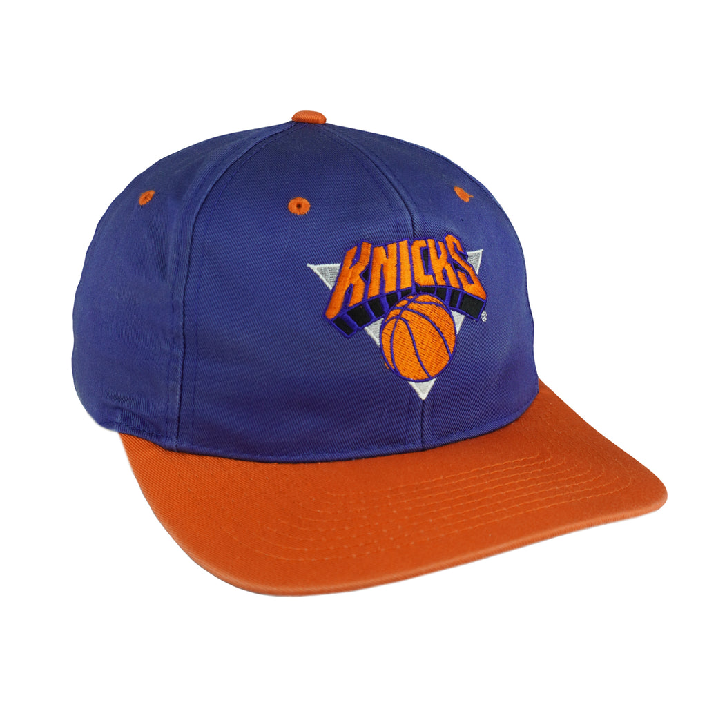 NBA (Drew Pearson) - New York Knicks Embroidered Snapback Hat 1990s OSFA Vintage Retro Basketball