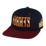 NBA (AJD) - Denver Nuggets Spell-Out Embroidered Snapback Hat 1990s Vintage Retro Basketball