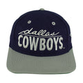 NFL (The Game) - Blue & Grey Dallas Cowboys Embroidered Snapback Hat 1990s OSFA Vintage Retro Football