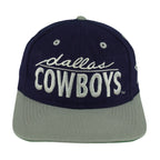 NFL (The Game) - Blue & Grey Dallas Cowboys Embroidered Snapback Hat 1990s OSFA Vintage Retro Football