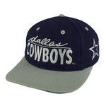 NFL (The Game) - Blue & Grey Dallas Cowboys Embroidered Snapback Hat 1990s OSFA Vintage Retro Football