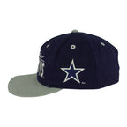 NFL (The Game) - Blue & Grey Dallas Cowboys Embroidered Snapback Hat 1990s OSFA Vintage Retro Football