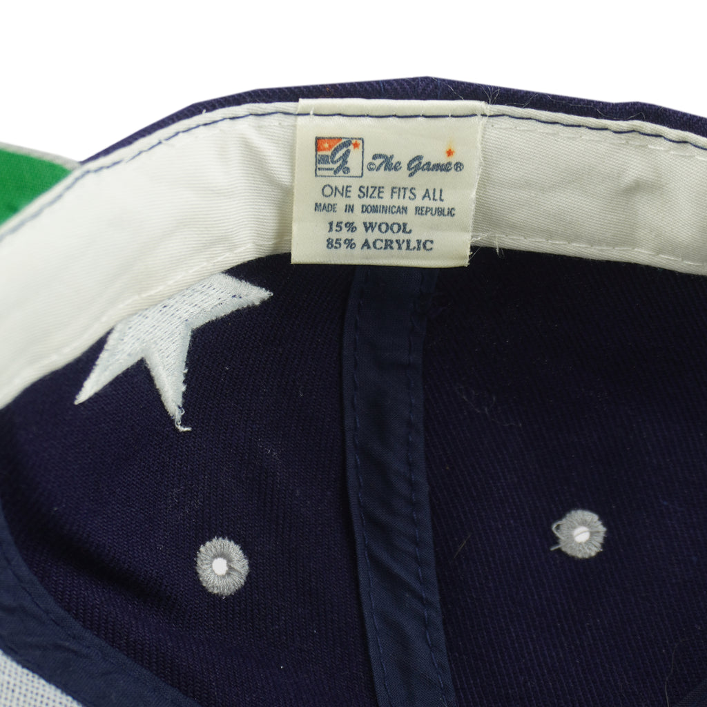 NFL (The Game) - Blue & Grey Dallas Cowboys Embroidered Snapback Hat 1990s OSFA Vintage Retro Football