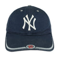 Vintage MLB (T.E.I) - New York Yankees Big Logo Strapback Hat 1990s OSFA in blue