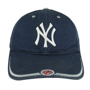 Vintage MLB (T.E.I) - New York Yankees Big Logo Strapback Hat 1990s OSFA in blue