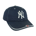 Vintage MLB (T.E.I) - New York Yankees Big Logo Strapback Hat 1990s OSFA in blue