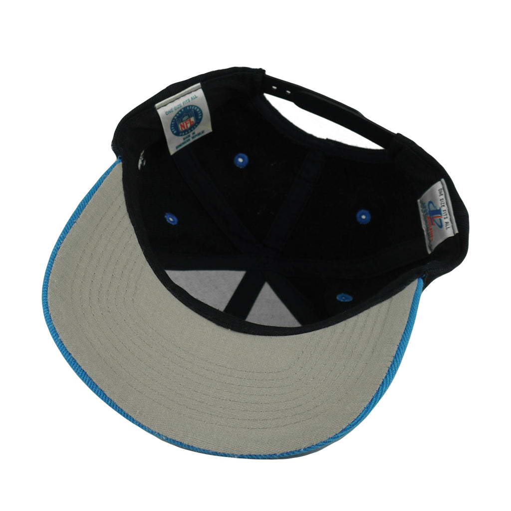 NFL (Logo Athletic) - Carolina Panthers Embroidered Snapback Hat 1990s Vintage Retro Football