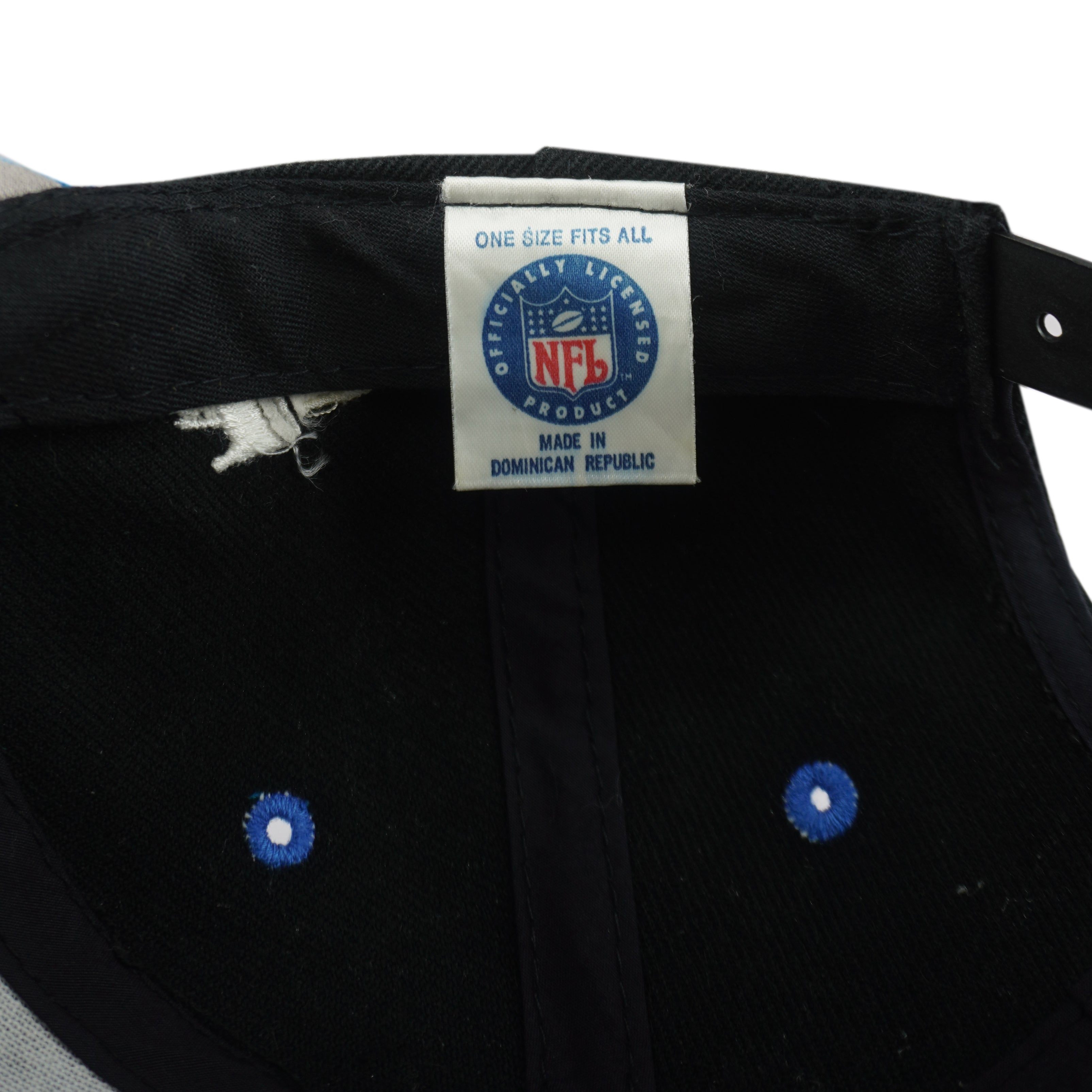 NFL (Logo Athletic) - Carolina Panthers Embroidered Snapback Hat 1990s Vintage Retro Football