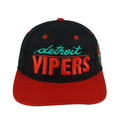 IHL (The Game) - Detroit Vipers Spell-Out Snapback Hat 1990s OSFA Vintage Retro Hockey