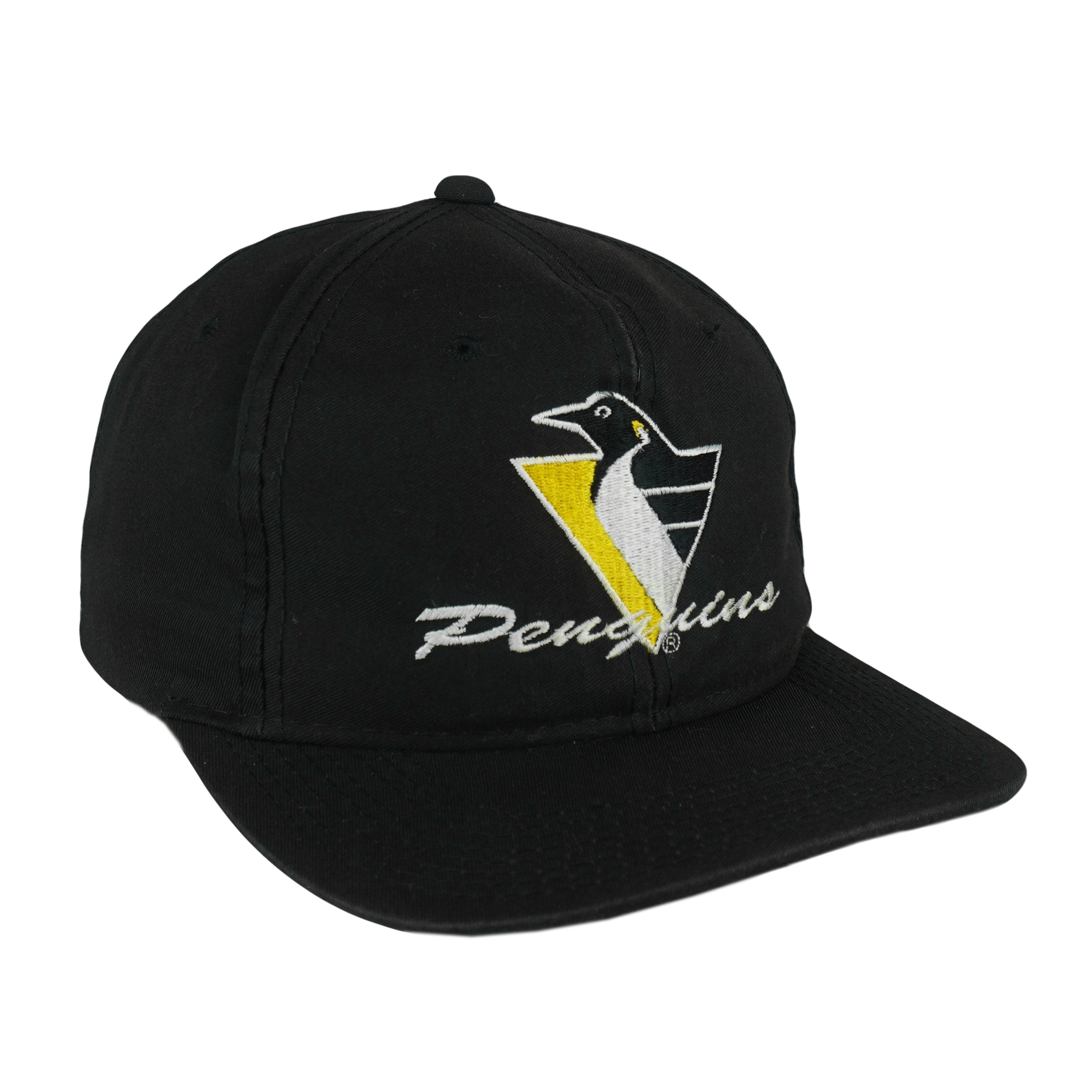 NHL - Pittsburgh Penguins Snapback Hat 1990s OSFA Vintage Retro Hockey
