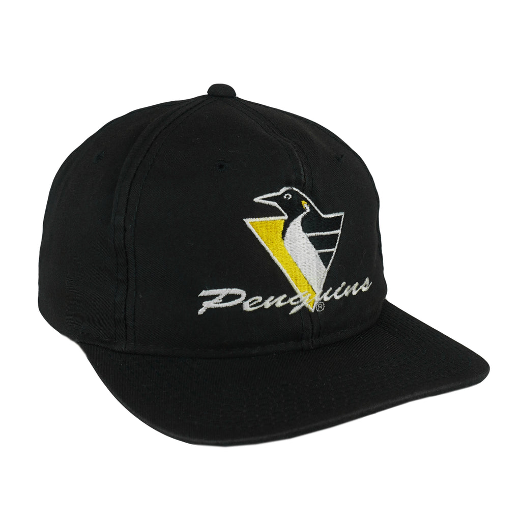 NHL - Pittsburgh Penguins Snapback Hat 1990s OSFA Vintage Retro Hockey