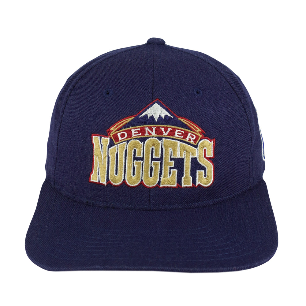 Vintage Starter (The Right Hat) - Denver Nuggets Embroidered Strapback Hat 1990s OSFA in navy and blue