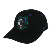 Nike - NBA Minnesota Timberwolves 100% Wool Strapback Hat 1990s OSFA Vintage Retro Basketball