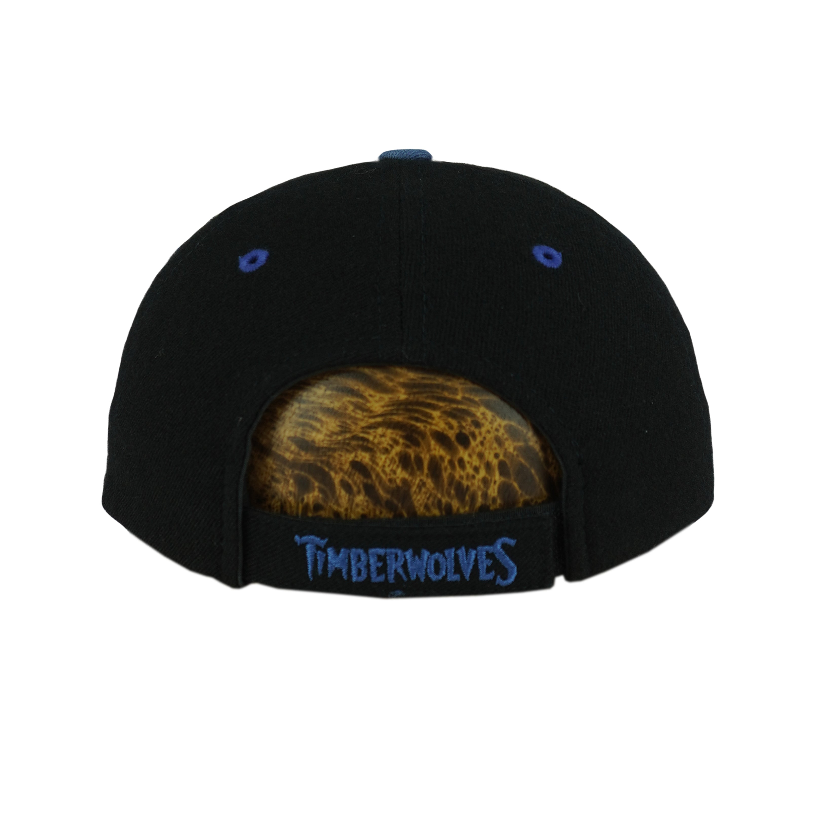 Nike - NBA Minnesota Timberwolves 100% Wool Strapback Hat 1990s OSFA Vintage Retro Basketball