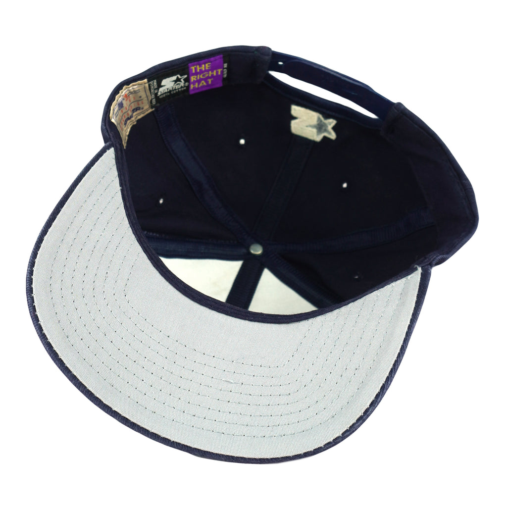 Starter - MLB New York Yankees Big Logo Snapback Hat 1990s OSFA Vintage Retro Baseball