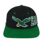 NFL (Apex One) - Philadelphia Eagles Rhinestone Logo Snapback Hat 1990s OSFA